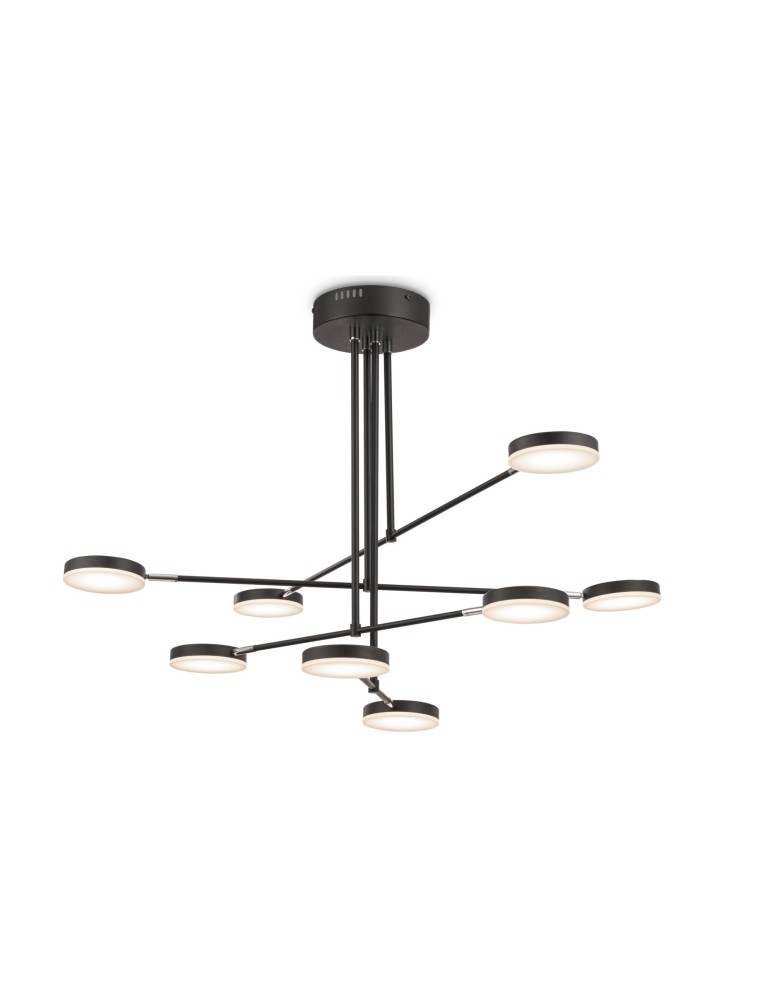 LED pendant lamps - Maytoni Fad LED Pendant 46.7W 2996K 2222lm Black MOD070PL-L48B3K - product kolory-swiatla.pl 1