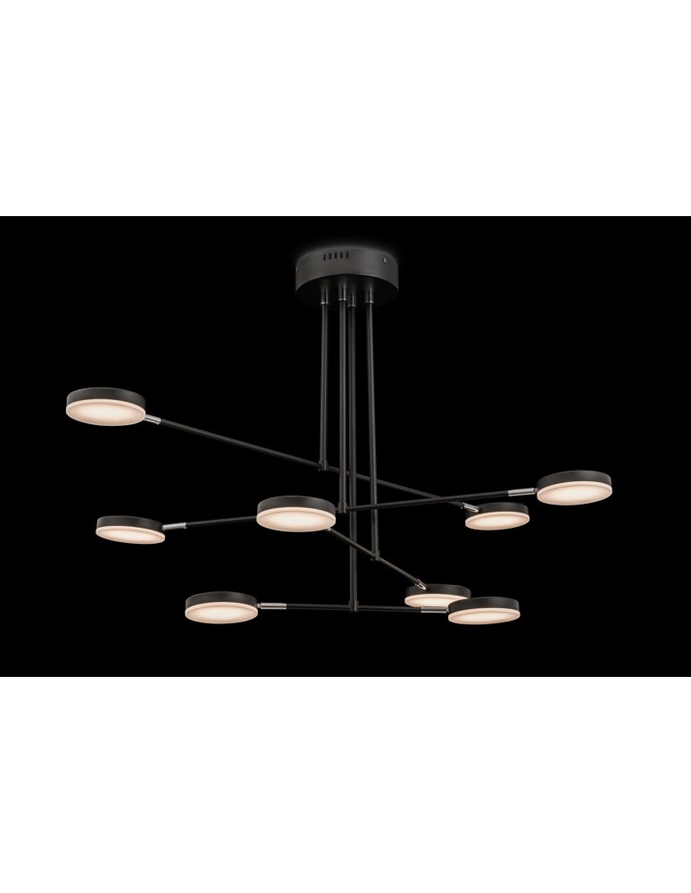LED pendant lamps - Maytoni Fad LED Pendant 46.7W 2996K 2222lm Black MOD070PL-L48B3K - product kolory-swiatla.pl 2