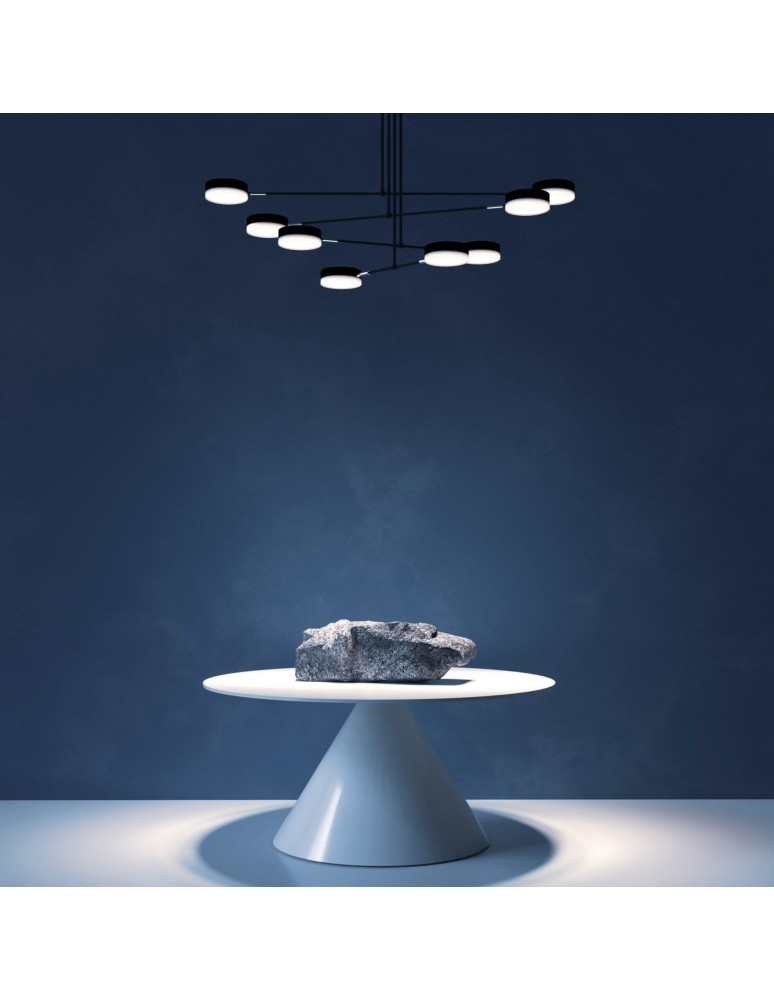LED pendant lamps - Maytoni Fad LED Pendant 46.7W 2996K 2222lm Black MOD070PL-L48B3K - product kolory-swiatla.pl 3