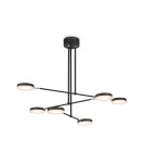 LED pendant lamps - Maytoni Fad LED Pendant 38.5W 2994K 2137lm Black MOD070PL-L38B3K - product 1