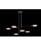 LED pendant lamps - Maytoni Fad LED Pendant 38.5W 2994K 2137lm Black MOD070PL-L38B3K - product 2