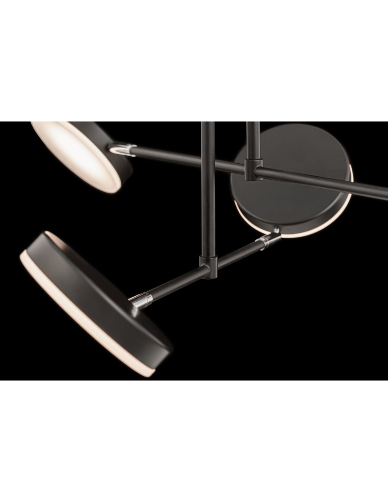 LED pendant lamps - Maytoni Fad LED Pendant 38.5W 2994K 2137lm Black MOD070PL-L38B3K - product kolory-swiatla.pl 4