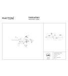 Modern wall lamps - Maytoni Fad Wall LED 8.7W 2982K 448lm Black MOD070WL-L8B3K - product 5