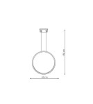 Pendant lamps circles - Light Prestige Mirror pendant lamp small black IP44 LP-999/1P S BK 1xLED black - product 3