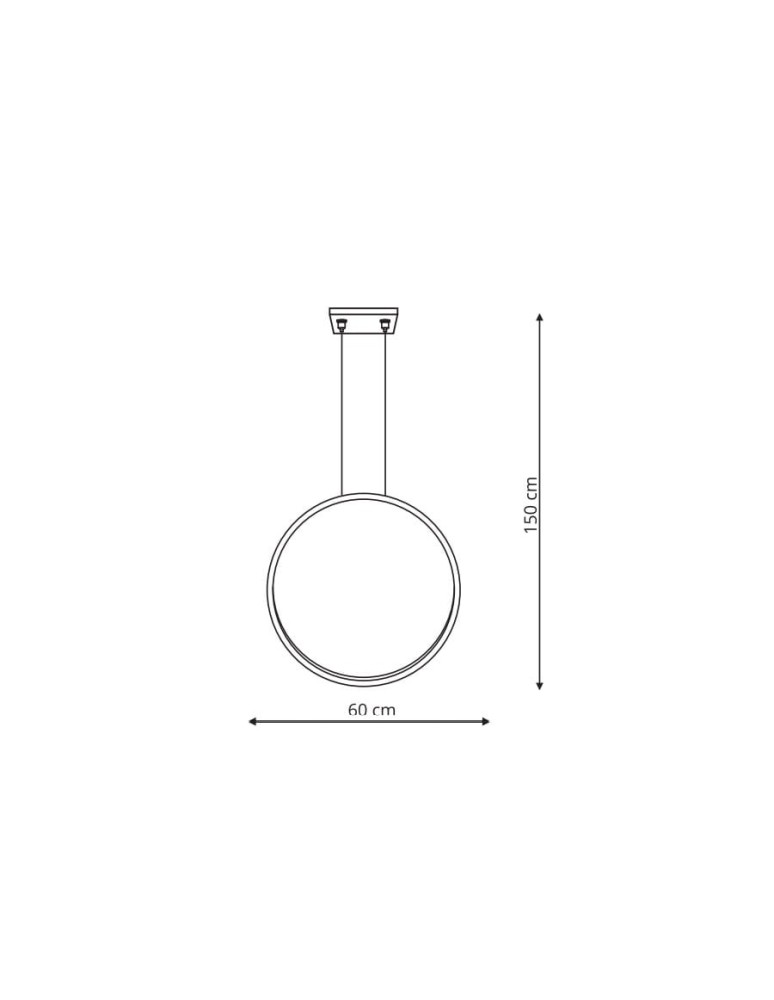 Pendant lamps circles - Light Prestige Mirror pendant lamp small black IP44 LP-999/1P S BK 1xLED black - product kolory-swiatla.pl 3