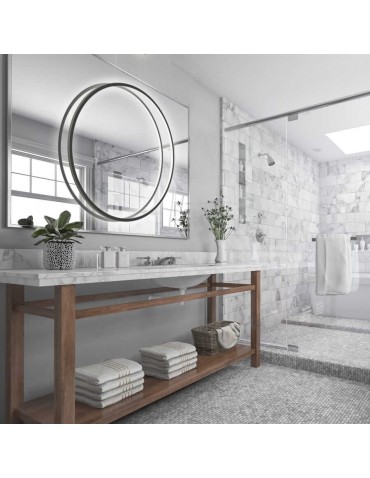 Light Prestige Mirror pendant lamp small black IP44 LP-999/1P S BK 1xLED black - product 2