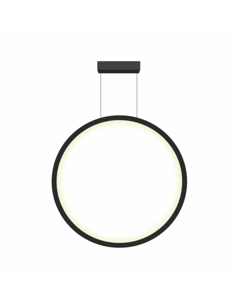 Pendant lamps circles - Light Prestige Mirror pendant lamp small black IP44 LP-999/1P S BK 1xLED black - product kolory-swiatla.pl 1