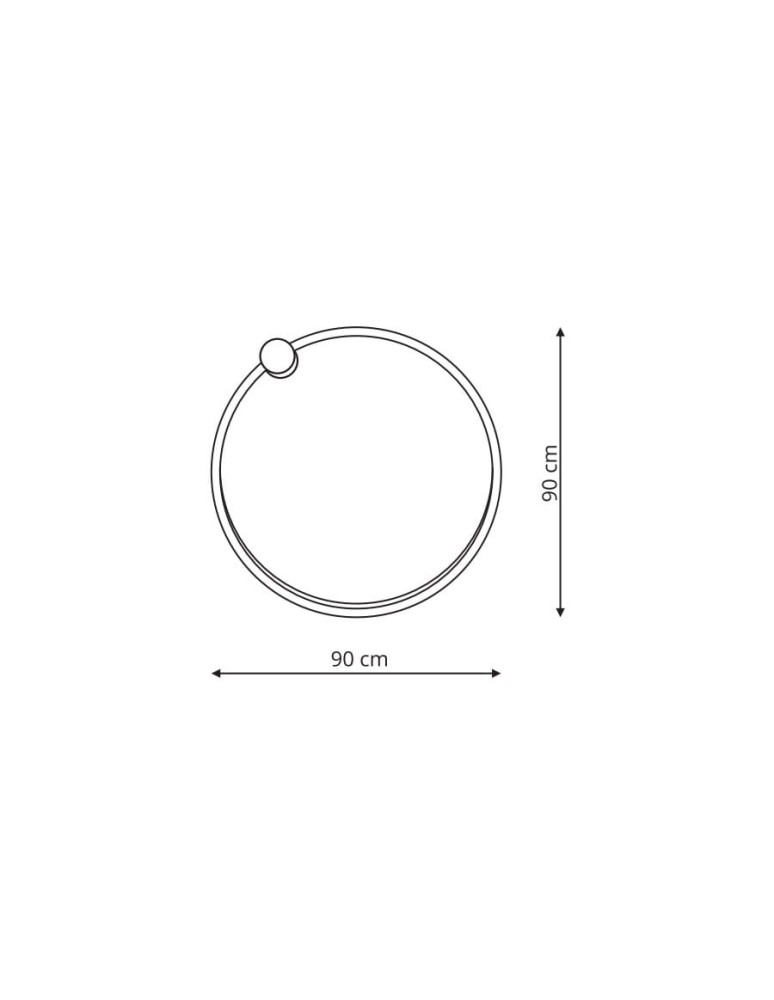Bathroom wall lamps - Light Prestige Mirror wall lamp large black LP-999/1W L BK 1xLED IP44 black - product kolory-swiatla.pl 2