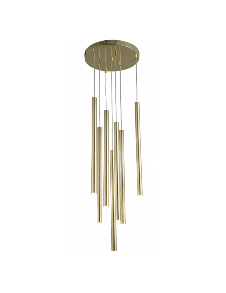 Pendant lamps - Light Prestige Lungo 7 gold pendant lamp LP-894/7P GD 7xG9 gold - product kolory-swiatla.pl 1