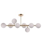 Pendant lamps spheres - Light Prestige Dorado 8 pendant lamp LP-002/8P 8xE14 gold/white - product 1