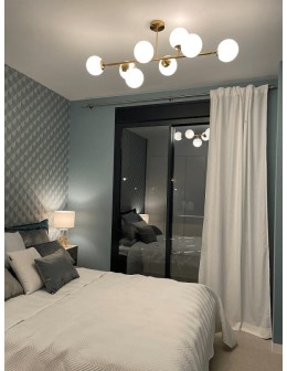 Light Prestige Dorado 8 lampa wisząca LP-002/8P 8xE14 złoty/biały - produkt 2