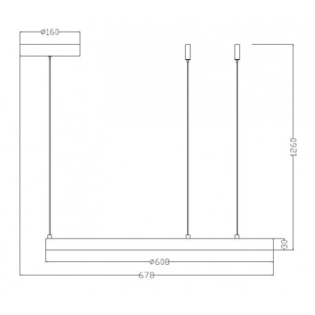 Light Prestige Midway lampa wisząca mała złota LP-033/1P S GD 1xLED Złoty