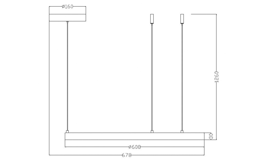 Light Prestige Midway lampa wisząca mała złota LP-033/1P S GD 1xLED Złoty