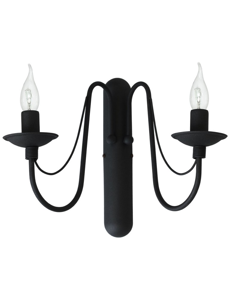 Chandelier wall lamps - ALDEX TICKET ROSE 2 BLACK, 2 x max 40W (397D1) - product kolory-swiatla.pl 1