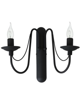 ALDEX KINKIET RÓŻA 2 CZARNY, 2 x max 40W (397D1)