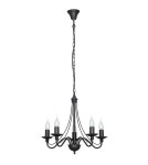 Chandelier chandeliers - ALDEX Chandelier Rose 5 BLACK, 5 x max 40W (397F1) - product 1