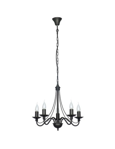 ALDEX Chandelier Rose 5 BLACK, 5 x max 40W (397F1)
