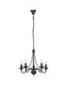 ALDEX Chandelier Rose 5 BLACK, 5 x max 40W (397F1)
