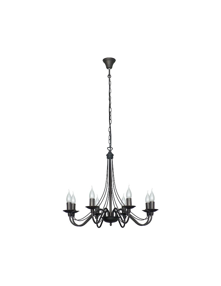 Chandelier chandeliers - ALDEX Chandelier Rose 8 BLACK, 8 x max 40W (397P1) - product kolory-swiatla.pl 1