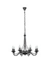 ALDEX Chandelier Rose 8 BLACK, 8 x max 40W (397P1)