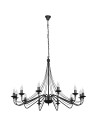 ALDEX Chandelier Rose 12 BLACK, 12 x max 40W (397R1)