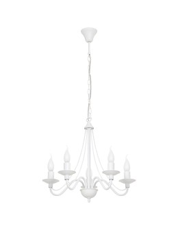 ALDEX Chandelier Rose 5 WHITE, 5 x max 40W (397F)
