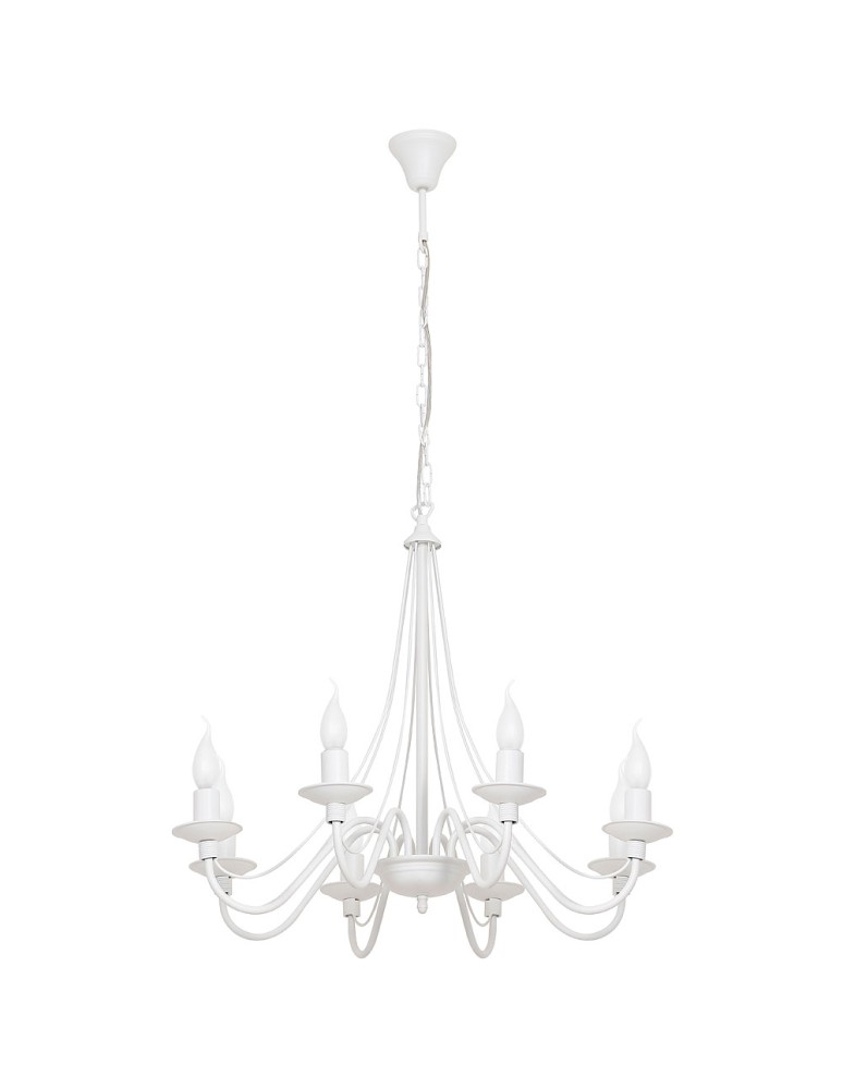 Chandelier chandeliers - ALDEX Chandelier Rose 8 WHITE, 8 x max 40W (397P) - product kolory-swiatla.pl 1
