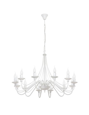 ALDEX Chandelier Rose 12 WHITE, 12 x max 40W (397R)