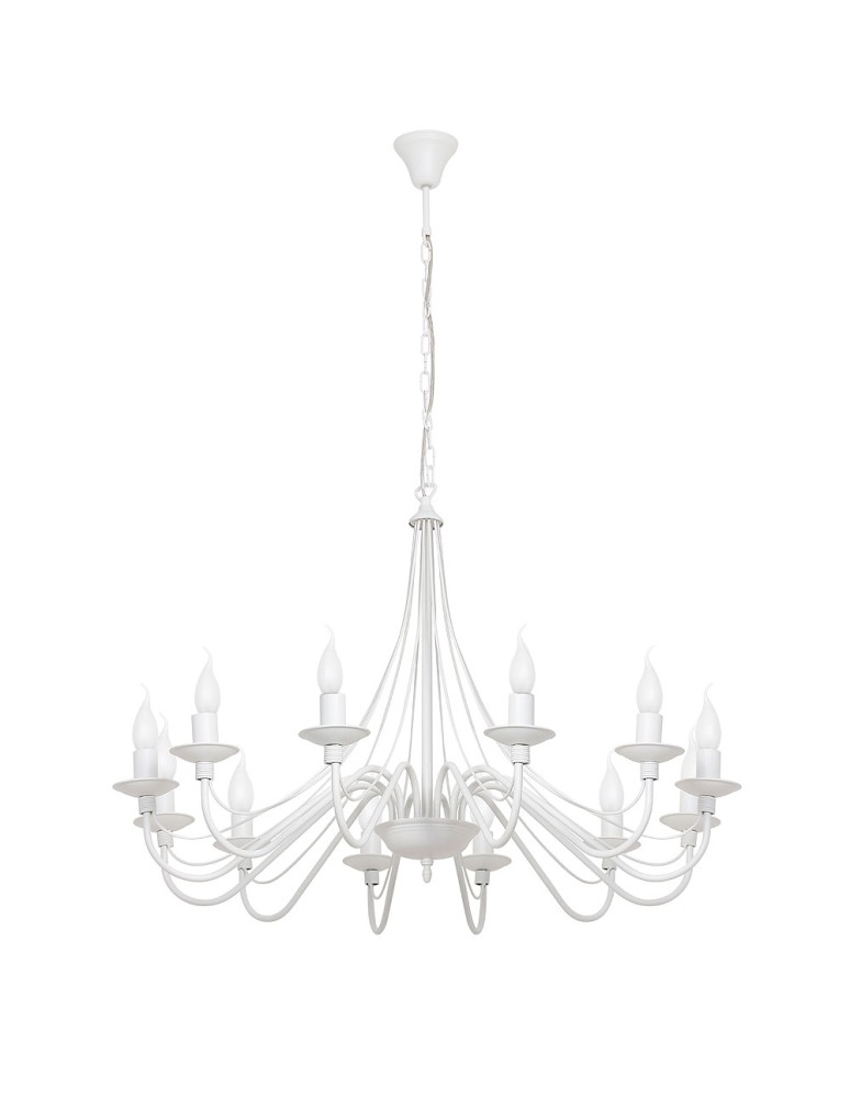 Chandelier chandeliers - ALDEX Chandelier Rose 12 WHITE, 12 x max 40W (397R) - product kolory-swiatla.pl 1