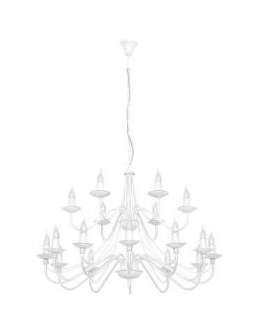 ALDEX Chandelier Rose 18 WHITE, 18 x max 40W (397S)