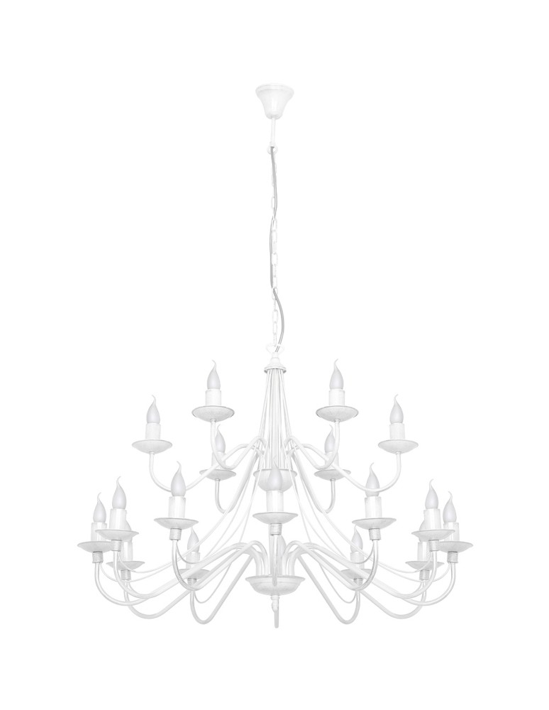 Chandelier chandeliers - ALDEX Chandelier Rose 18 WHITE, 18 x max 40W (397S) - product kolory-swiatla.pl 1
