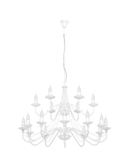 ALDEX Chandelier Rose 18 WHITE, 18 x max 40W (397S)