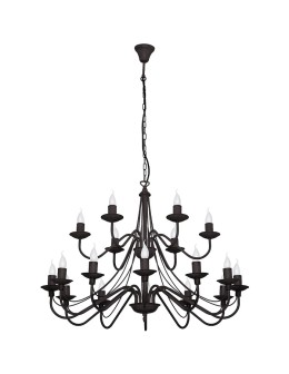 ALDEX Chandelier Rose 18 BLACK, 18 x max 40W (397S1)