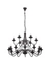 ALDEX Chandelier Rose 18 BLACK, 18 x max 40W (397S1)