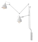 Cantilever wall lamps - ALDEX SHINKIT AIDA 2 WHITE, 2 x max 60W (814D) - product 1