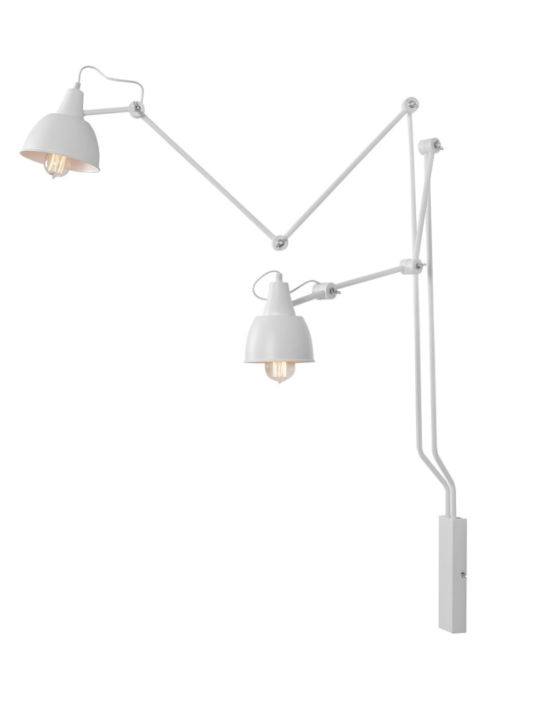 Cantilever wall lamps - ALDEX SHINKIT AIDA 2 WHITE, 2 x max 60W (814D) - product kolory-swiatla.pl 1