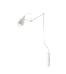 Cantilever wall lamps - ALDEX SHINKIT AIDA WHITE LOWER, 1 x max 60W (814C) - product 1