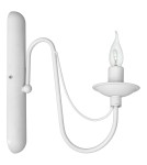 Chandelier wall lamps - ALDEX SHINKIT ROSE WHITE, 1 x max 40W (397C) - product 1