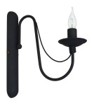 Chandelier wall lamps - ALDEX TICKET ROSE BLACK, 2 x max 40W (397C1) - product 1