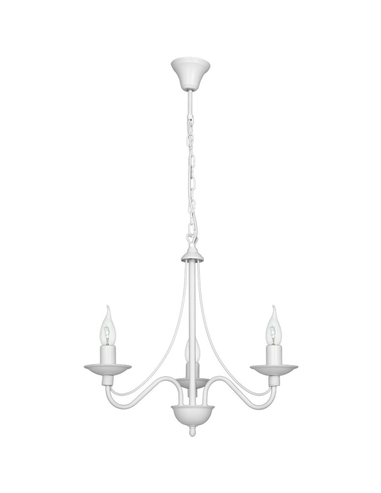 Chandelier chandeliers - ALDEX Chandelier Rose 3 WHITE, 3 x max 40W (397E) - product kolory-swiatla.pl 1