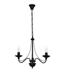 Chandelier chandeliers - ALDEX Chandelier Rose 3 BLACK, 3 x max 40W (397E_1) - product 1