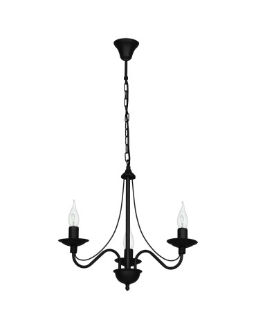 ALDEX Chandelier Rose 3 BLACK, 3 x max 40W (397E_1)