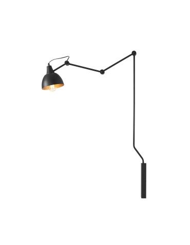 ALDEX SHINKIT AIDA BLACK MEDIUM (gold center of shade), 1 x max 60 W (843C_1)