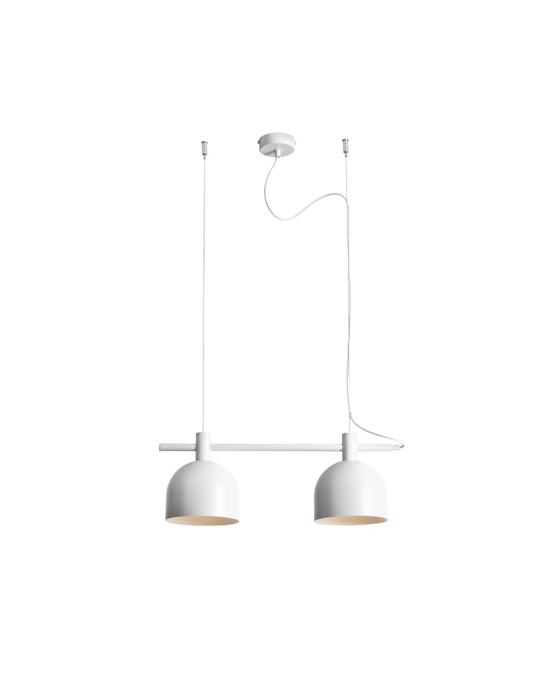Double pendant lamps - ALDEX HANGING LAMP BERYL 2 WHITE, 2 x max 60W (976H) - product kolory-swiatla.pl 1