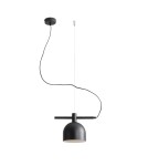 Single pendant lamps - ALDEX HANGING LAMP BERYL BLACK, 1 x max 60W (976G1) - product 1