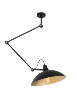 ALDEX PLAFON MELOS BLACK/GOLD, 1 x max 60 W (808PL_G1_Z)