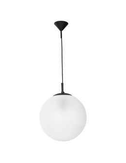 ALDEX LAMPA WISZĄCA GLOBUS CZARNY (mleczna kula), 1 x  max 60W (562G6)