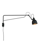 Loft wall lamps - industrial - ALDEX SHINKIT SOHO LARGE BLACK, 1 x max 60 W (1002C1_D) - product 1