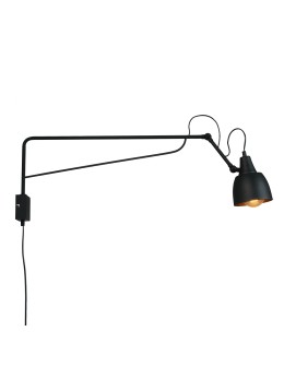 ALDEX KINKIET SOHO DUŻY CZARNY, 1 x max 60 W (1002C1_D)