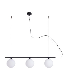 ALDEX HANGING LAMP BERYL GLASS 3 BLACK, 3 x max 40W (1006E_1)